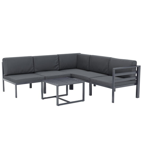 Lounge SAMBIA 6-teilig anthrazit