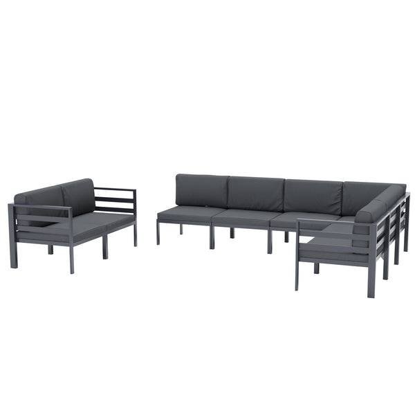 Lounge SAMBIA 8-teilig anthrazit