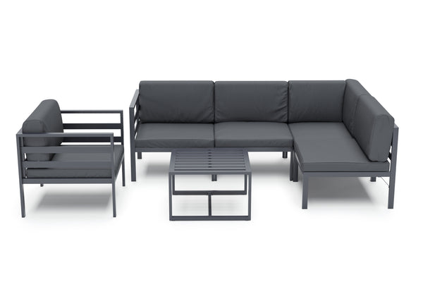 Lounge SAMBIA mit Sessel 6-teilig anthrazit