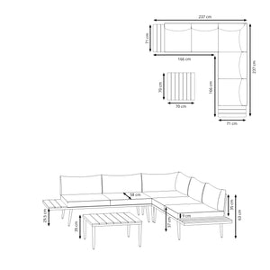 Lounge SAVANNAH anthrazit