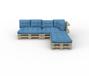 Palettenlounge TENERO inkl. Kissen türkis
