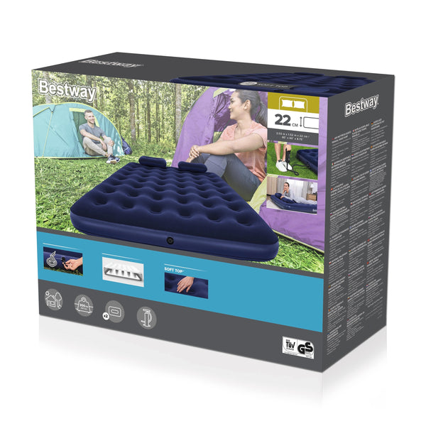Luftbett mit Kissen Queen 203 x 152 x 22 cm