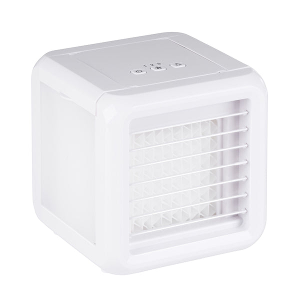Luftkühler Mini 3 Stufen mit USB und LED weiss