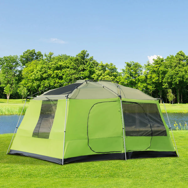 Campingzelt 2 Schlafkabinen Kuppelzelt Familienzelt 4-8 Personen