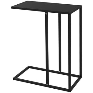 Beistelltisch Laptoptisch C-Form Schwarz