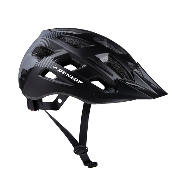 MTB Helm DUNLOP LED 58 - 61 cm schwarz