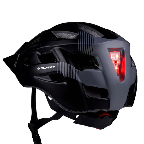 MTB Helm DUNLOP LED 55 - 58 cm schwarz