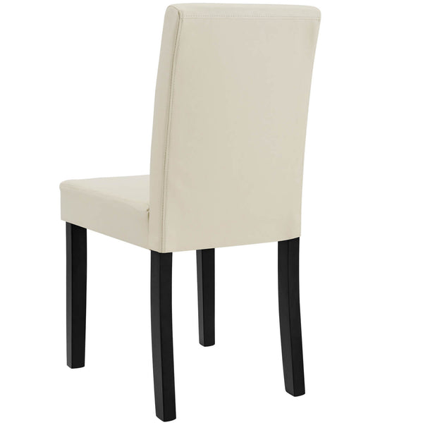 Esszimmerstuhl Den Haag 2er Set Kunstleder Creme