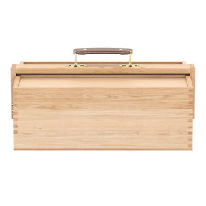 Malkasten Holz 3 Ebenen 34 x 24 x 13 cm natur