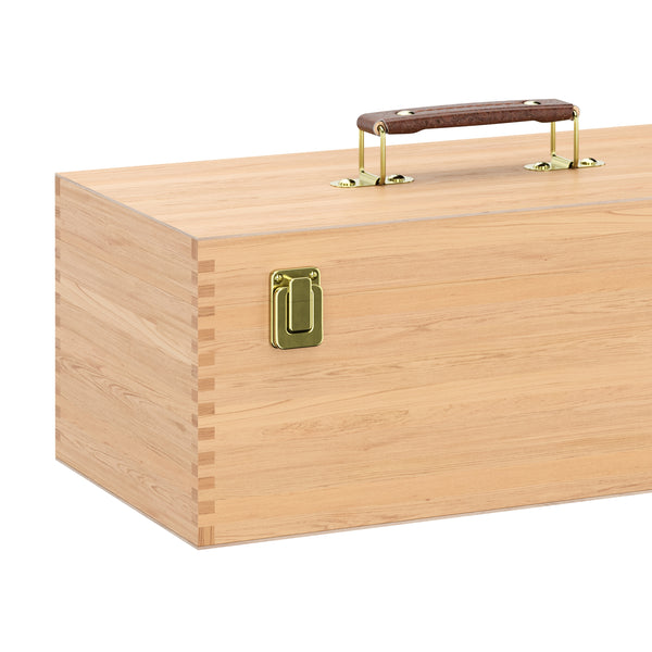 Malkasten Holz 40 x 20 x 16 cm natur