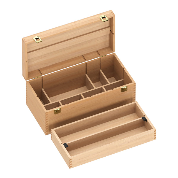 Malkasten Holz 40 x 20 x 16 cm natur