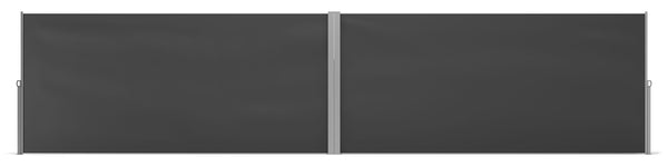 Tenda da sole bifacciale 180 x 600 cm antracite