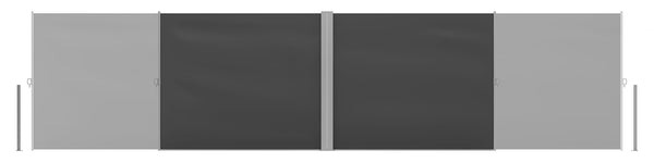 Tenda da sole bifacciale 180 x 600 cm antracite