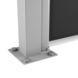 Tenda da sole bifacciale 200 x 600 cm antracite