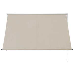 Tenda da sole autoportante Malaga con catena laterale, 350x120cm, color sabbia