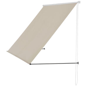 Tenda da sole autoportante Malaga con catena laterale, 350x120cm, color sabbia