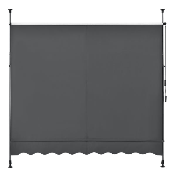 Klemmmarkise 250x118x205-300cm Sonnenschutz ohne Bohren