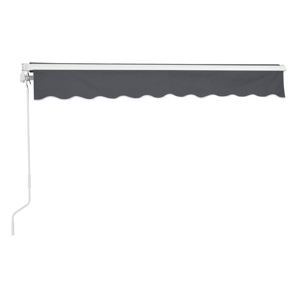 Gelenkarmmarkise Bitonto 300x250cm mit Handkurbel Dunkelgrau