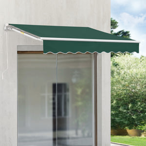 Gelenkarmmarkise Bitonto 250x200cm mit Handkurbel Dunkelgrün