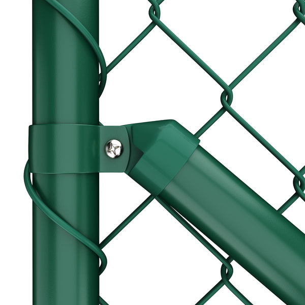 Maschendrahtzaun Komplettset grün 0.8 x 25 m