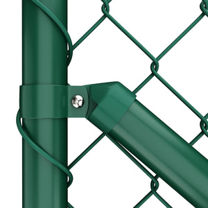 Maschendrahtzaun Komplettset grün 1 x 15 m
