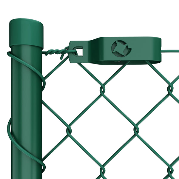 Maschendrahtzaun Komplettset grün 0.8 x 15 m