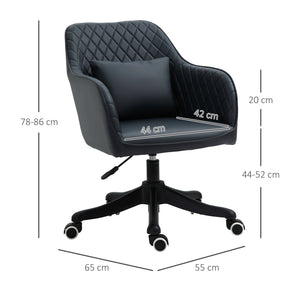 Massage office chair with vibration function and armrests