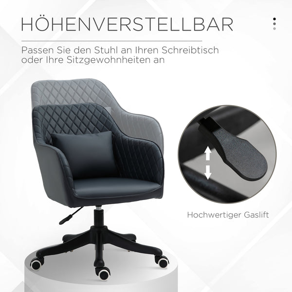 Massage office chair with vibration function and armrests