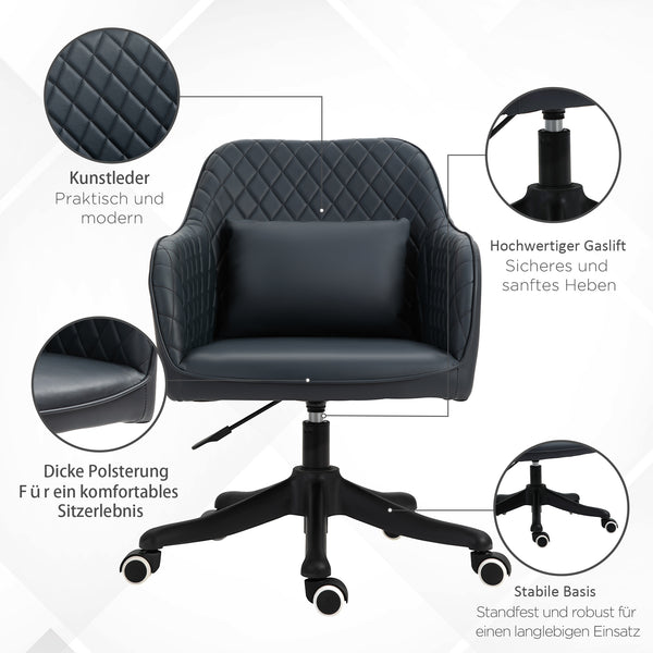 Massage office chair with vibration function and armrests