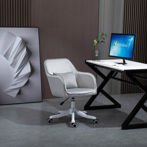 Massage office chair with vibration function and lumbar cushion