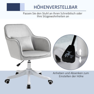 Massage office chair with vibration function and lumbar cushion