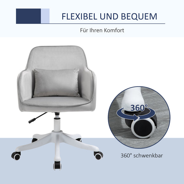 Massage office chair with vibration function and lumbar cushion