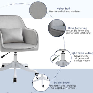 Massage office chair with vibration function and lumbar cushion