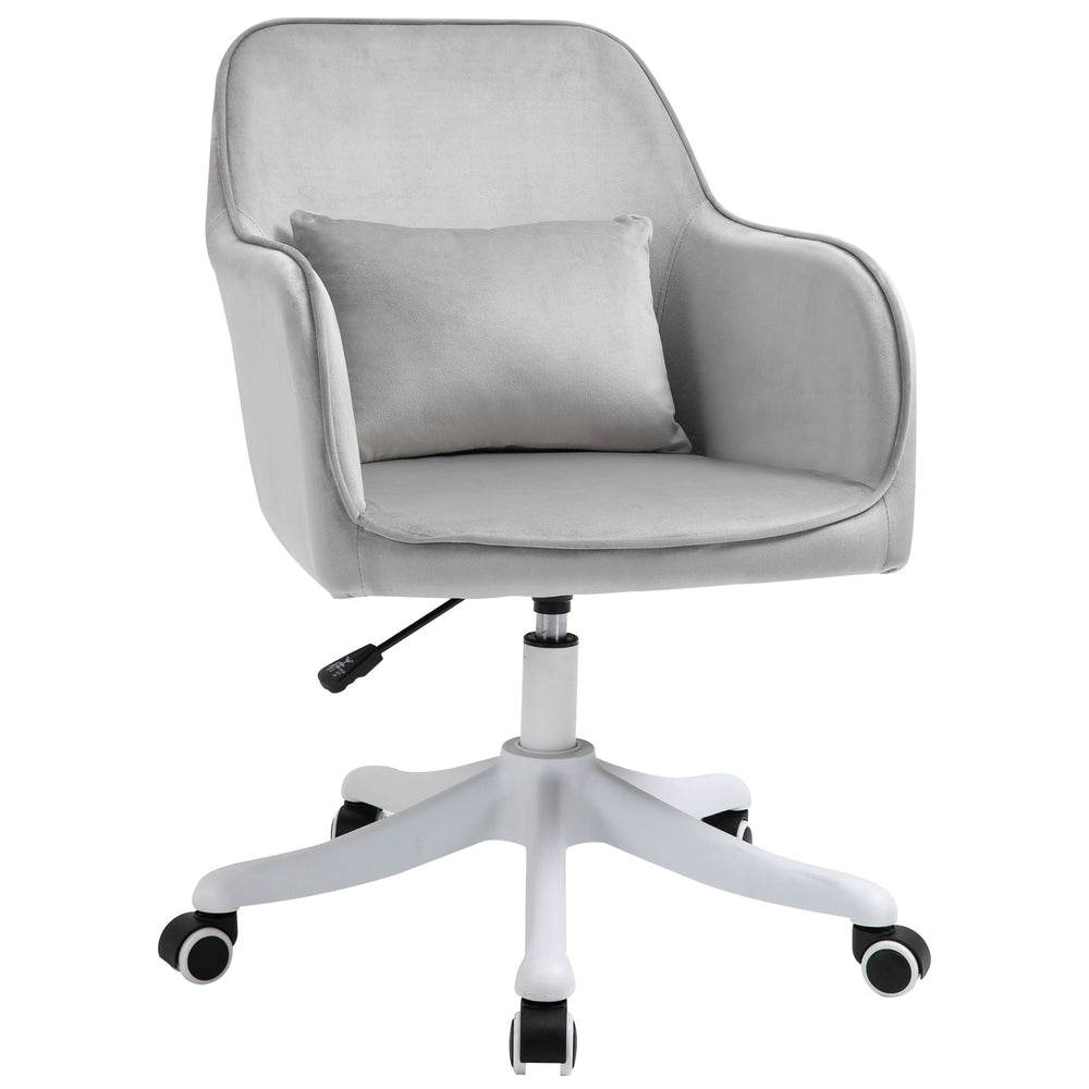 Massage office chair with vibration function and lumbar cushion