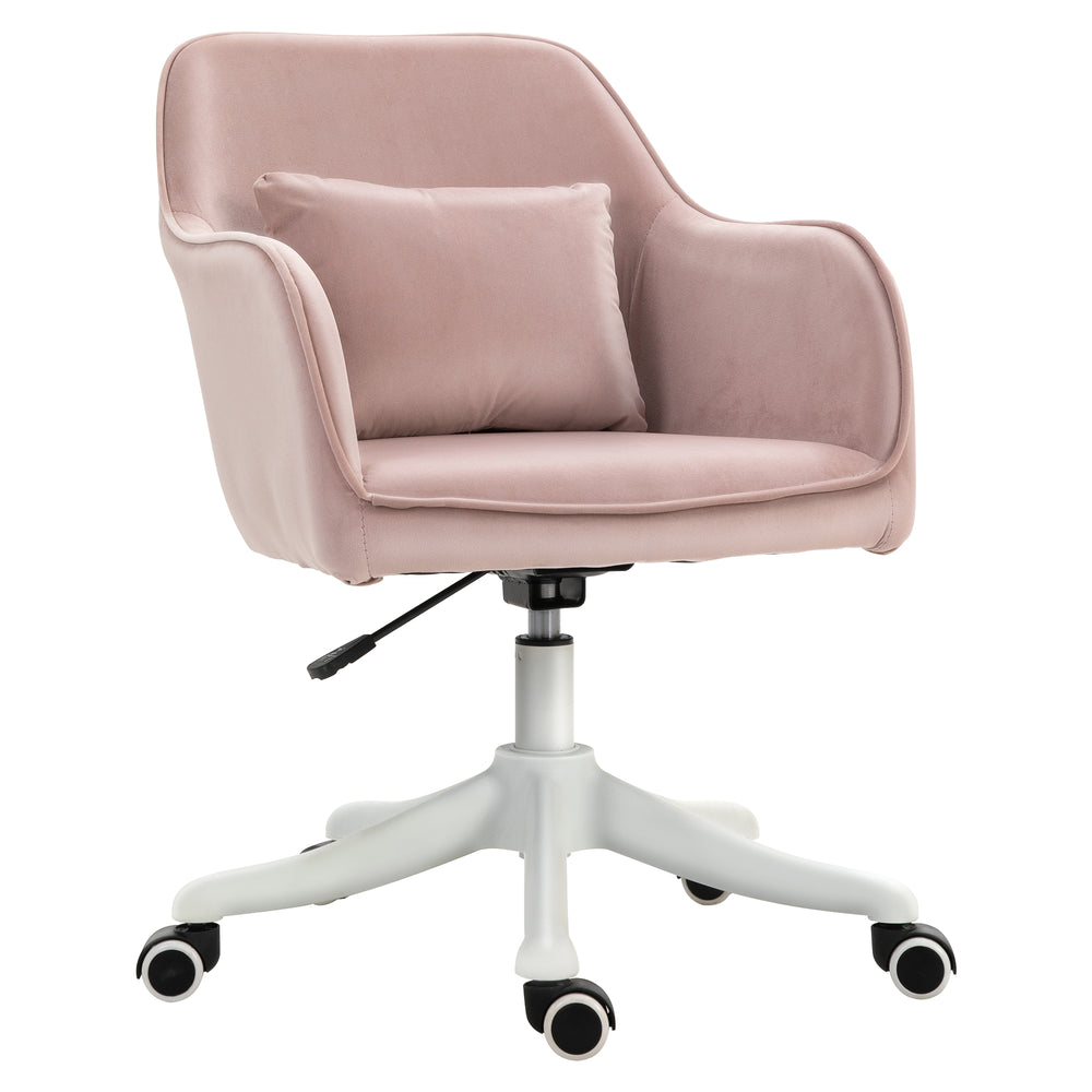 Massage office chair with vibration function, pink