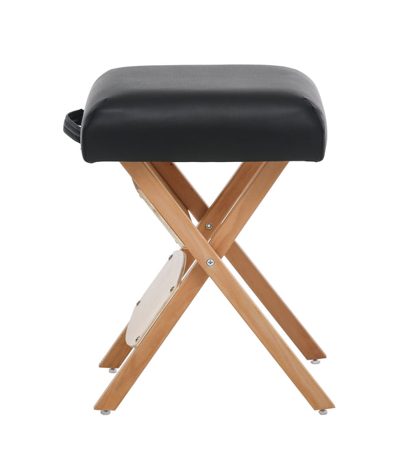 Klappstuhl Massagehocker schwarz