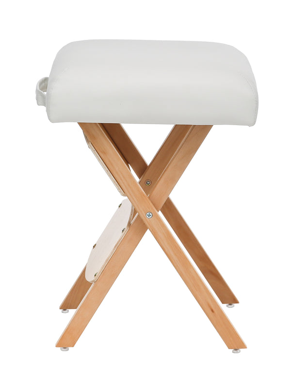 Klappstuhl Massagehocker weiss
