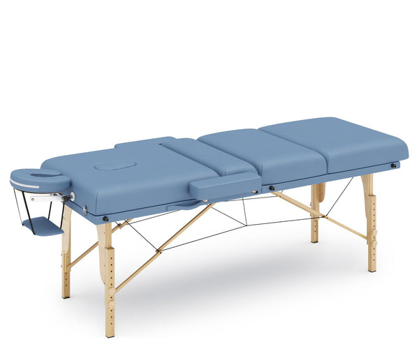 Massageliege 4-Zonen hellblau