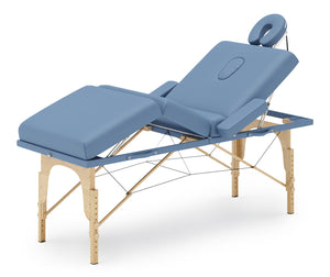 Massageliege 4-Zonen hellblau