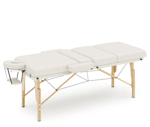 4-Zonen Massageliege creme