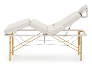 4-Zonen Massageliege creme