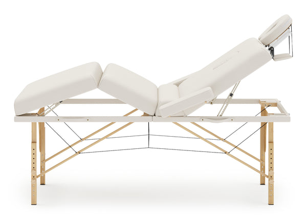 4-Zonen Massageliege creme