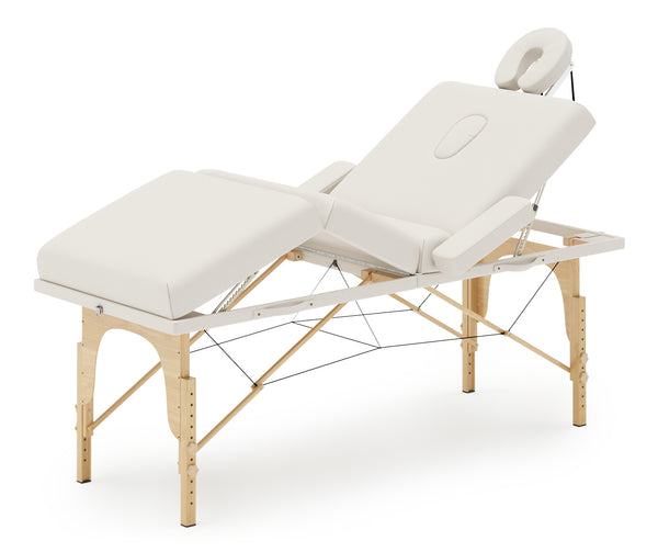 4-Zonen Massageliege creme