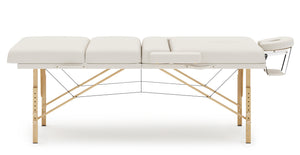 4-Zonen Massageliege creme
