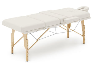 4-Zonen Massageliege creme