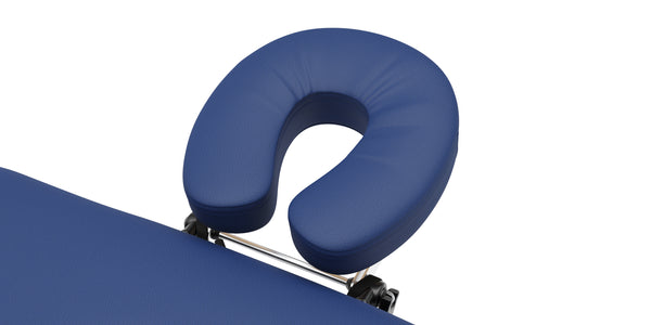 Massageliege 3-Zonen mit Alubeinen blau