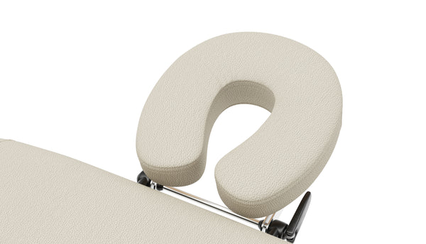 Lettino da massaggio 2 zone in alluminio beige