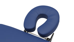 Massageliege 2-Zonen Alu blau