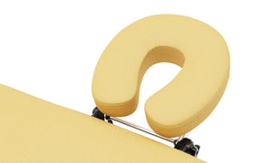 Massageliege 3-Zonen mit Alubeinen beige