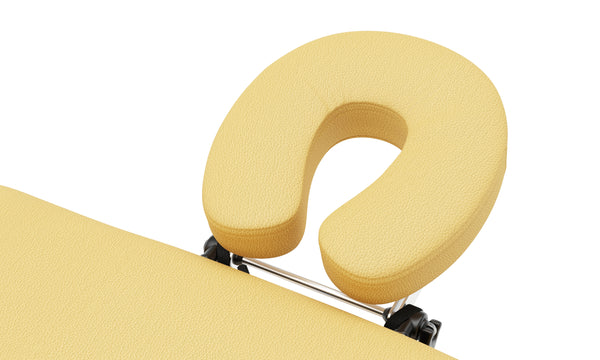 Massageliege 3-Zonen mit Alubeinen beige